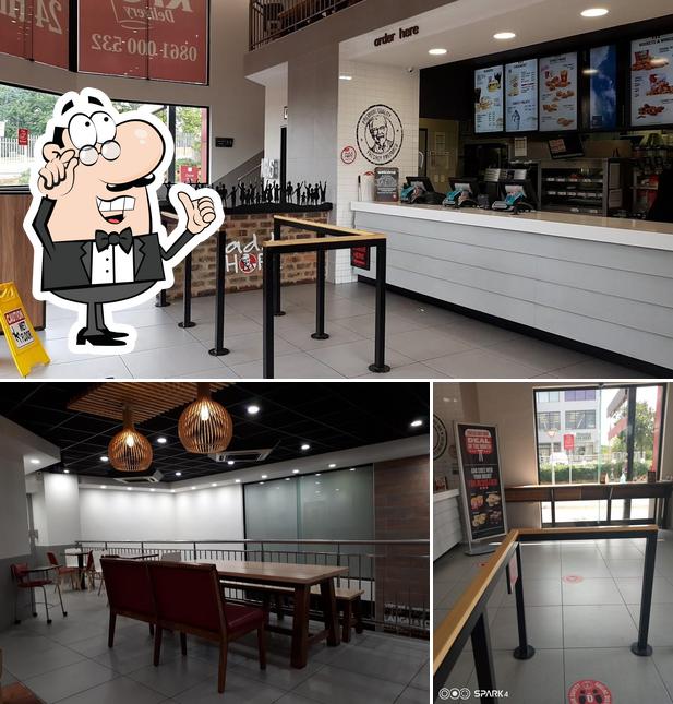 El interior de KFC Atterbury Road