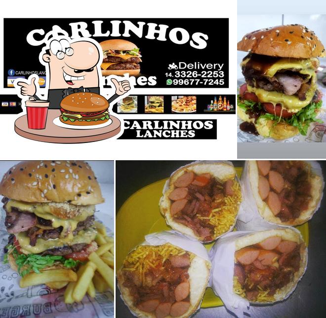 Peça um hambúrguer no Carlinhos Lanches Ourinhos