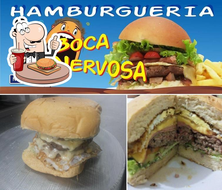Hambúrguer em Hamburgueria Boca Nervosa