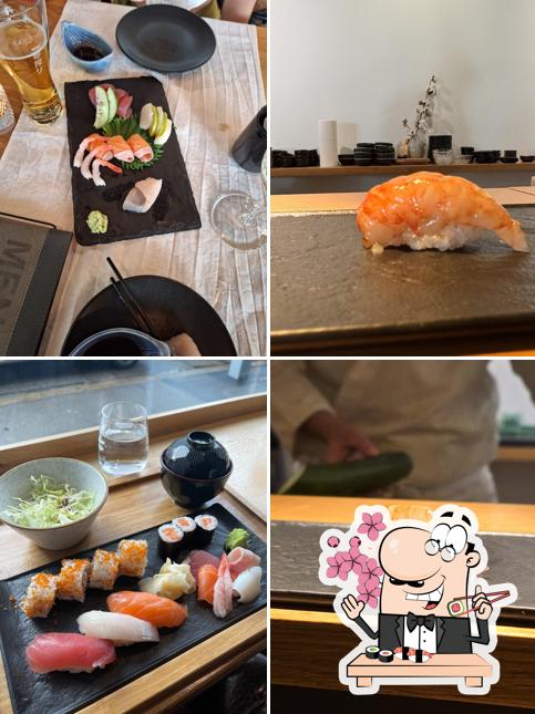 Prenditi le diverse opzioni di sushi