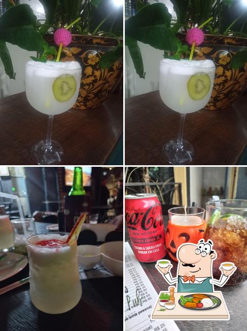 A imagem da comida e bebida no Dinda's Pub Restaurante