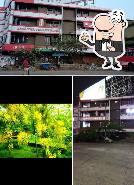Enjoy the view at the outside area of Hotel Amrutha