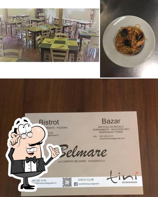 Dai un’occhiata alla foto che presenta la interni e cibo di bistrot Belmare