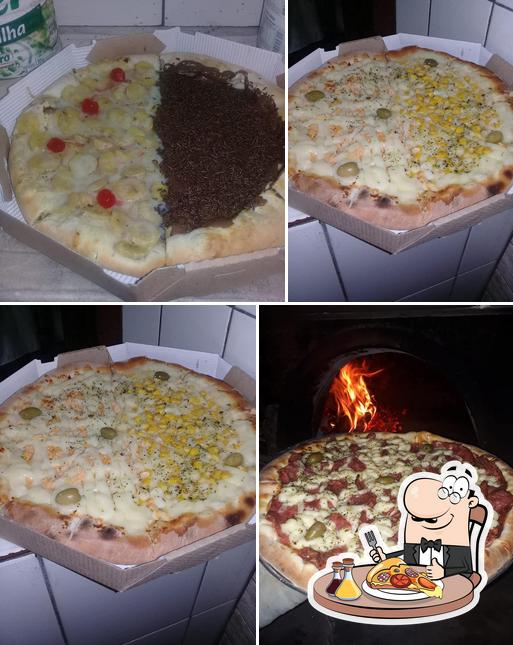 Peça diversos variedades de pizza