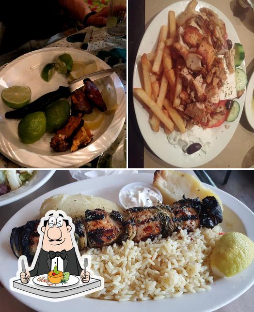 Plats à Arahova Souvlaki