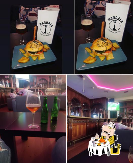Las fotografías de comida y barra de bar en Mandala Lounge Shisha