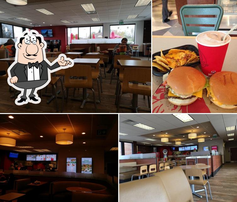 L'intérieur de Wendy's