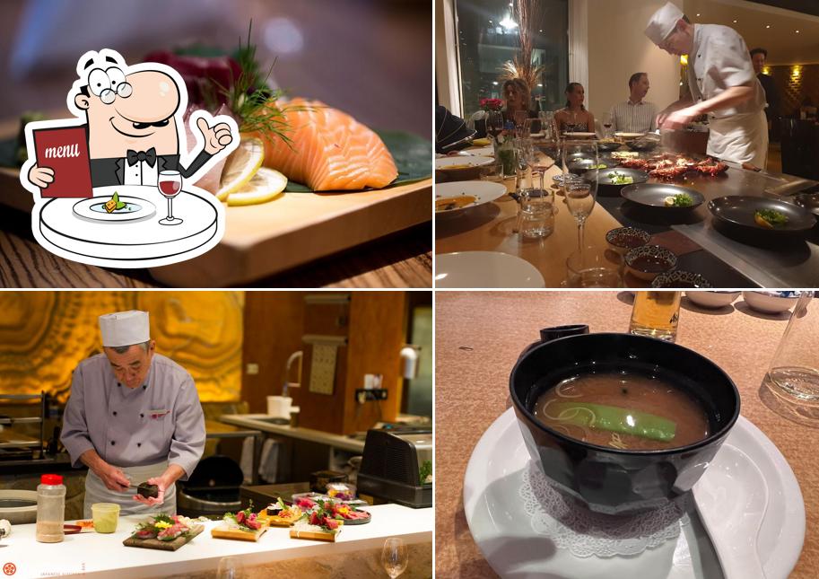 Еда в "Hosokawa Teppanyaki en Sushi restaurant"