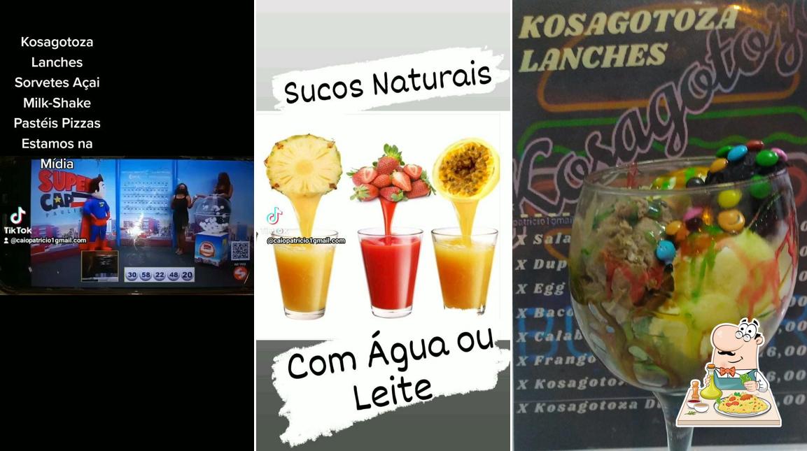 Comida em Sorvelanches Cailuh Ice Cream Art'$ & Kosagotoza Burguer Art'$(Picolés, Milk-Shake, Aça, X Burguer, Pastéis, Pizzas, Sucos)