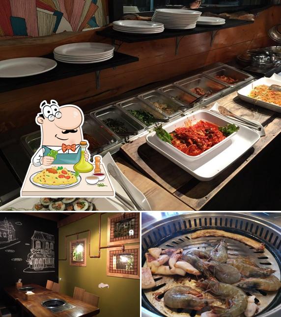 Las fotografías de comida y interior en 8 Colours Korean BBQ Buffet Restaurant