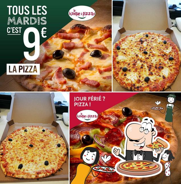 Commandez des pizzas à Le Kiosque à Pizzas