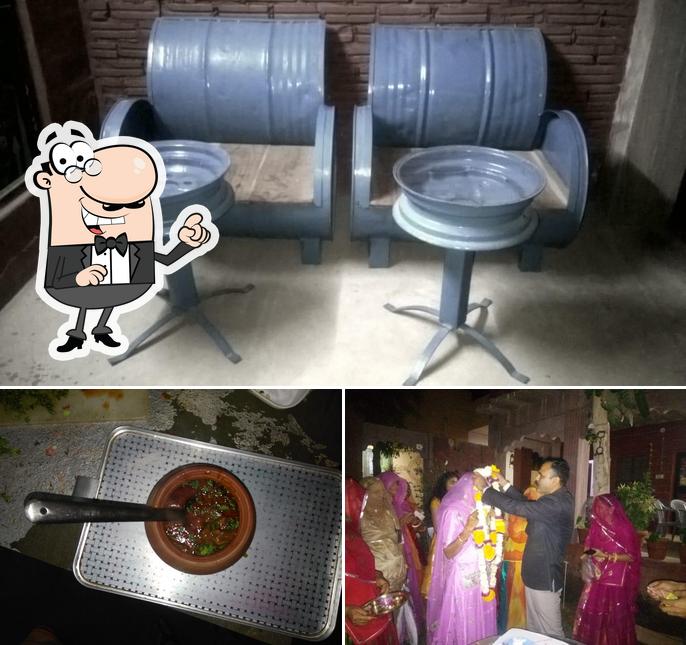 Among various things one can find interior and food at Garh Madan Restaurant & GH