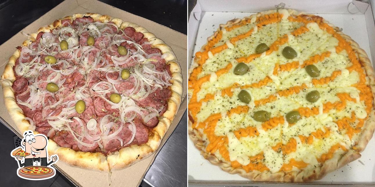 Peça diversos estilos de pizza