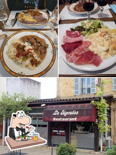 Parmi les diverses choses de la nourriture et la intérieur, une personne peut trouver sur Le Sigoules Sarlat la Canéda