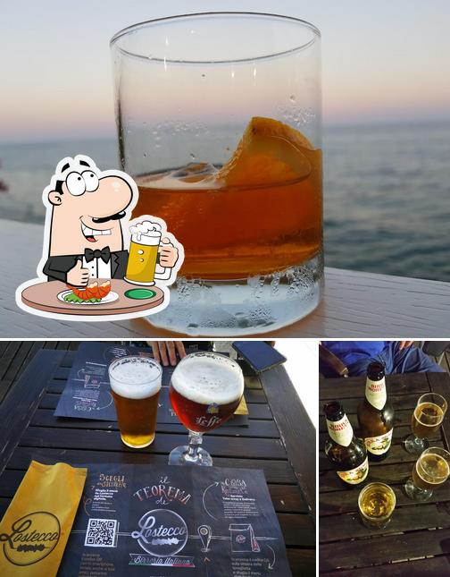 Puoi prenderti un rinfrescante bicchiere di birra chiara o scura