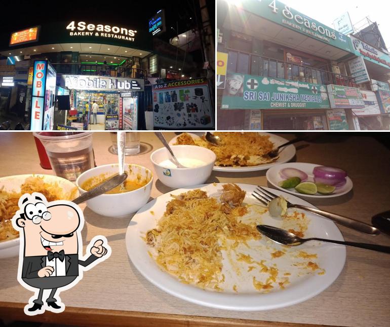 Check out the image displaying exterior and food at 4 Seasons