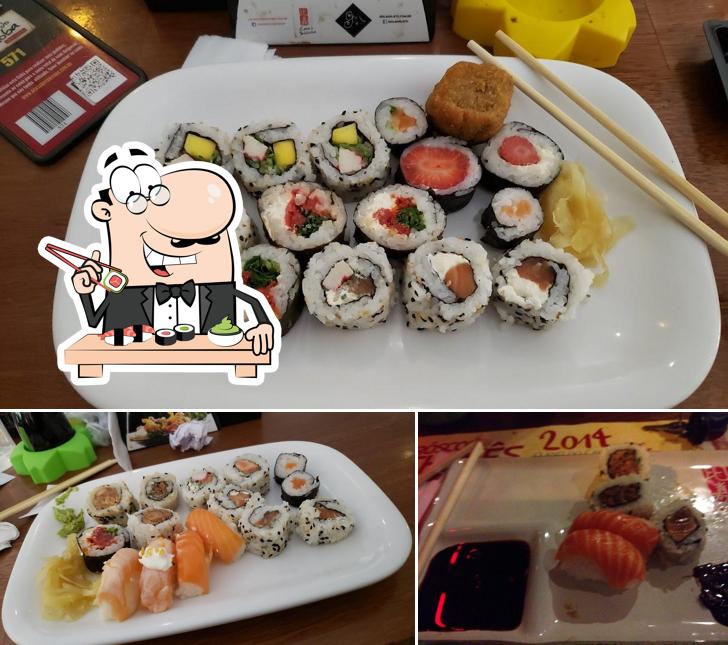 Sushi é um famoso item de comida originário do Japão