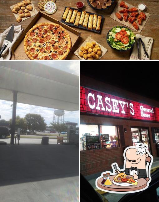 Order pizza at Casey's