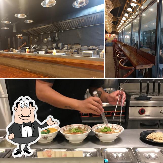 Las imágenes de interior y comida en Agara Ramen Legarda Branch