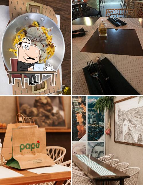 O interior do Papa Cucina: Delivery, Sobremesa, Drinks, Vinho, Risoto, Brasília DF