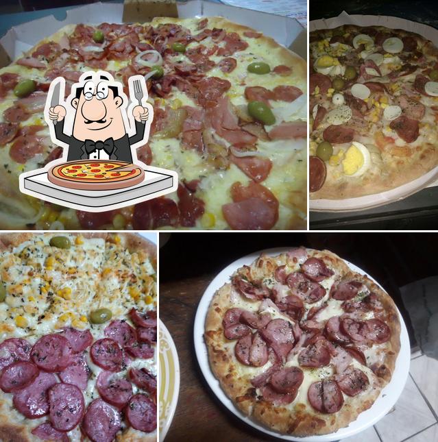 Experimente pizza no Pizzaria Mais Sabor