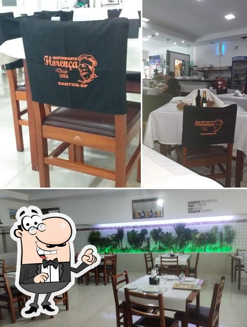O interior do Restaurante Florença
