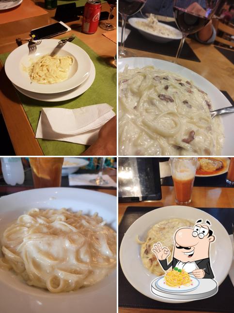 Espaguete carbonara em Bonaparma Restaurante & Pizzaria