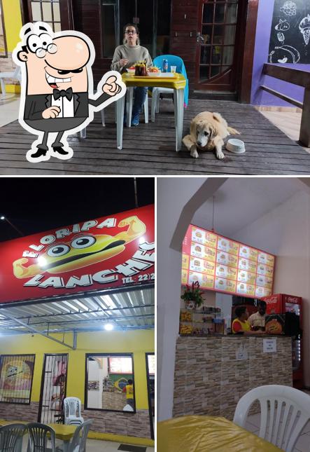 O interior do Floripa Lanches