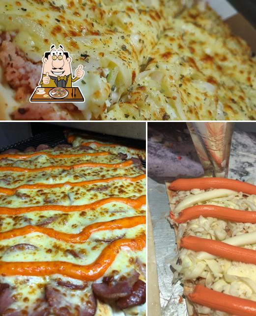 Peça diferentes variedades de pizza