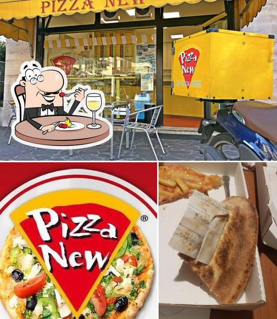 Dai un’occhiata alla foto che mostra la cibo e interni di La Pizzetteria