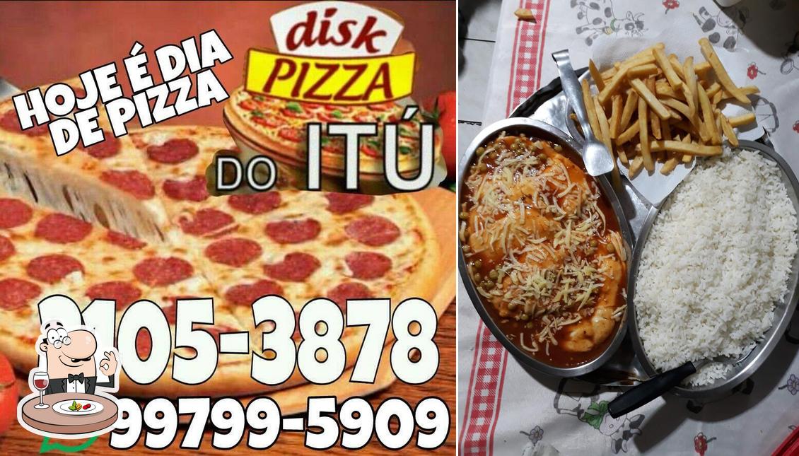 Comida em Pizzaria do Itu
