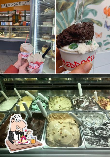 FreddoGelato serve un'ampia selezione di dessert