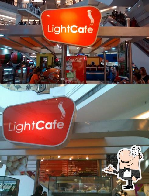 O interior do Light Café