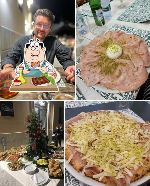 Pizza Gourmet Trapani sert des plats à base de viande