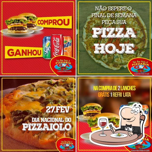 Comida em Pizzaria G&A