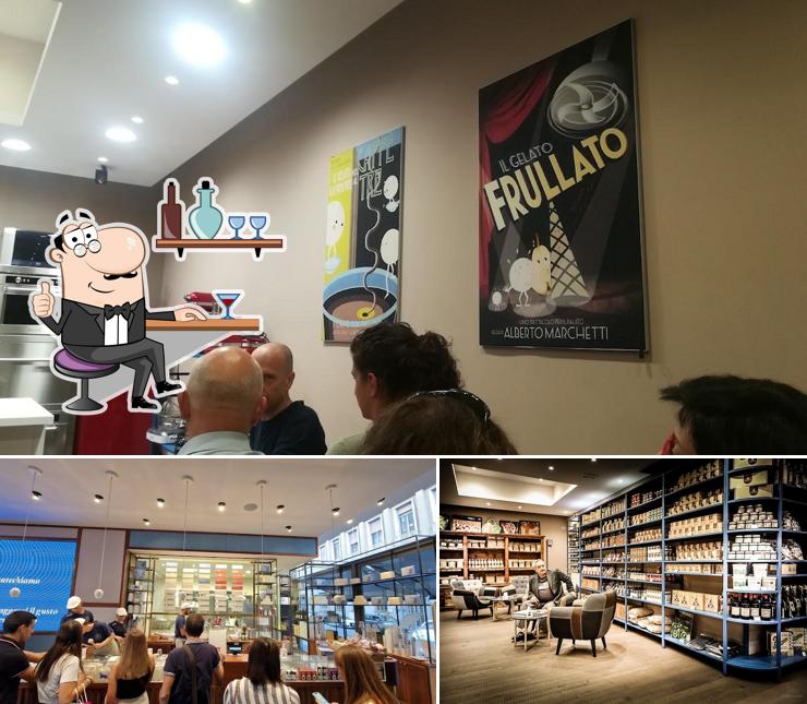 Gli interni di Alberto Marchetti Gelaterie Casa Marchetti