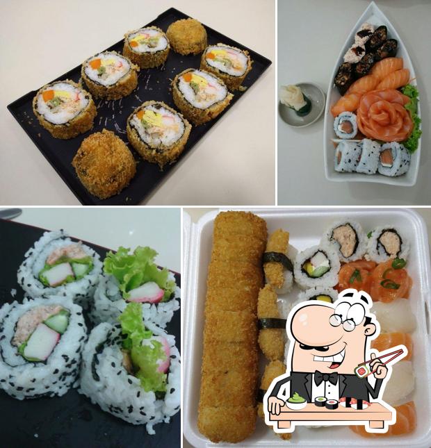 Sushi é um famoso refeição originário do Japão