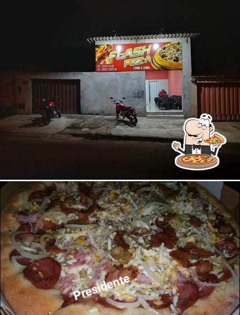 No Flash Pizza, você pode provar pizza