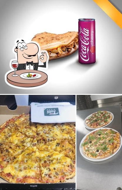 Tutti Pizza Montrabé se distingue par sa nourriture et boisson