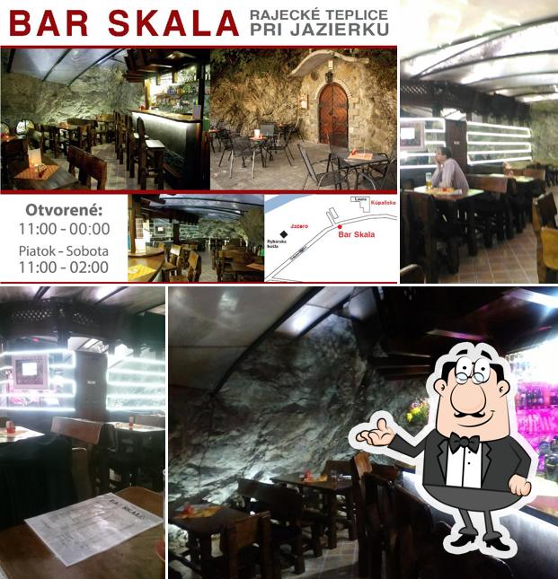 The interior of Vináreň & Bar SKALA Rajecké Teplice