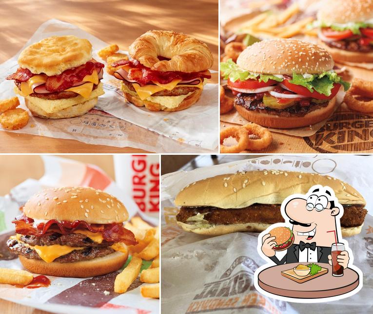 Try out a burger at Burger King