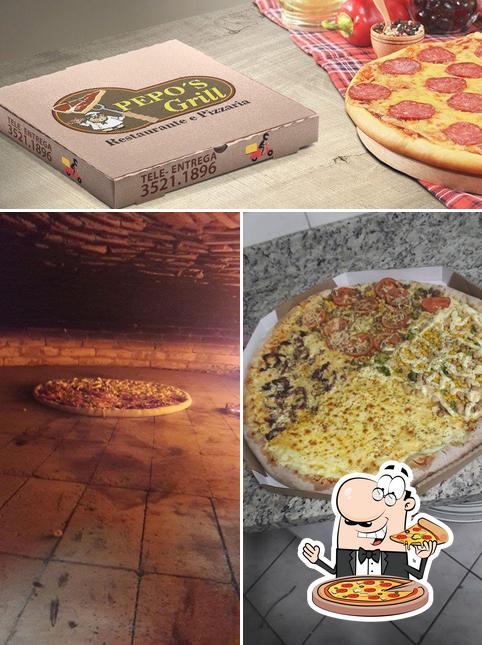 Experimente pizza no Pepos Grill Restaurante e Pizzaria Rio do Sul SC