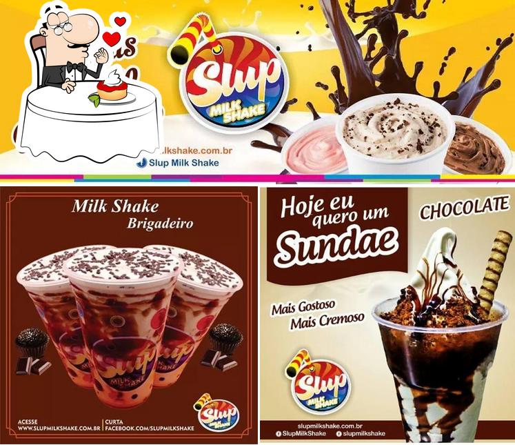 Slup Milk Shake serve uma seleção de pratos doces