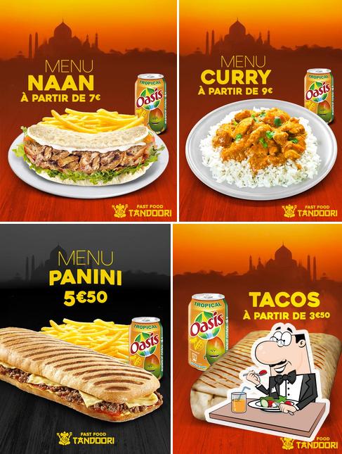 Nourriture à Tandoori fast food halal