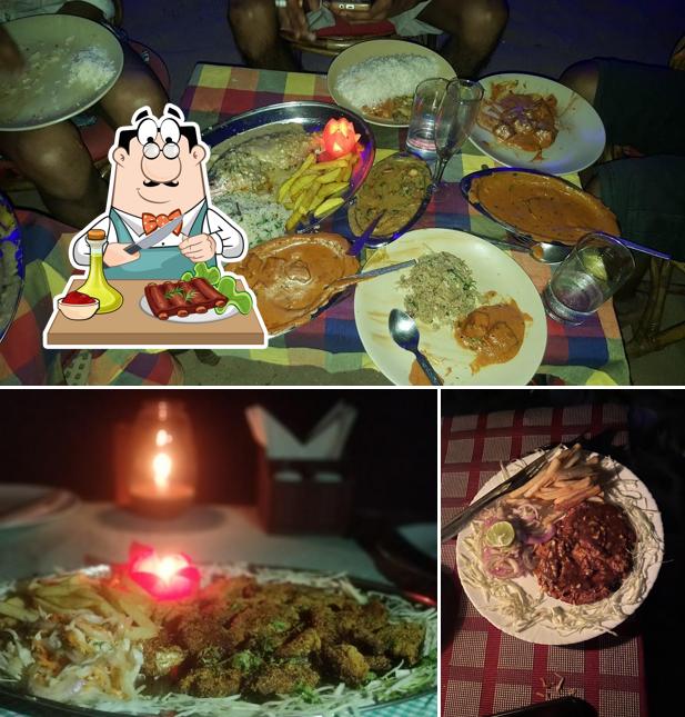 Get meat dishes at OMKAR Beach Bungalow