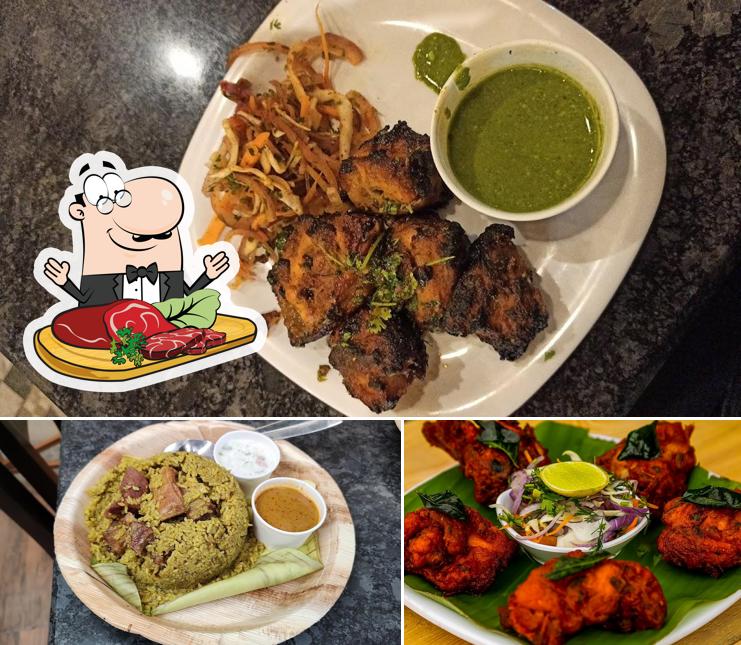 Try out meat dishes from the menu