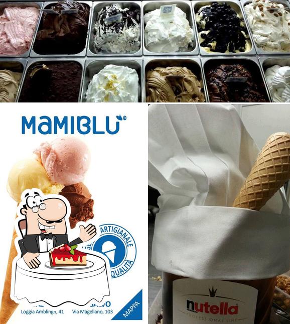 Gelateria Mamiblu offre un'ampia varietà di dessert