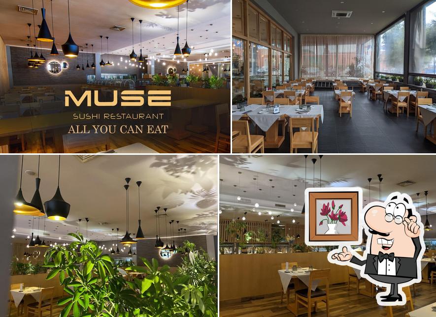 Gli interni di Muse Wok Sushi