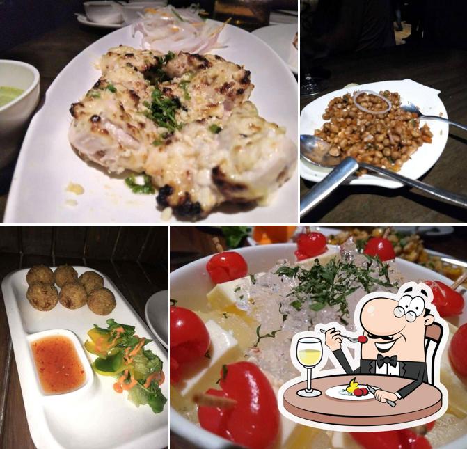 Food at B-Hive Pub