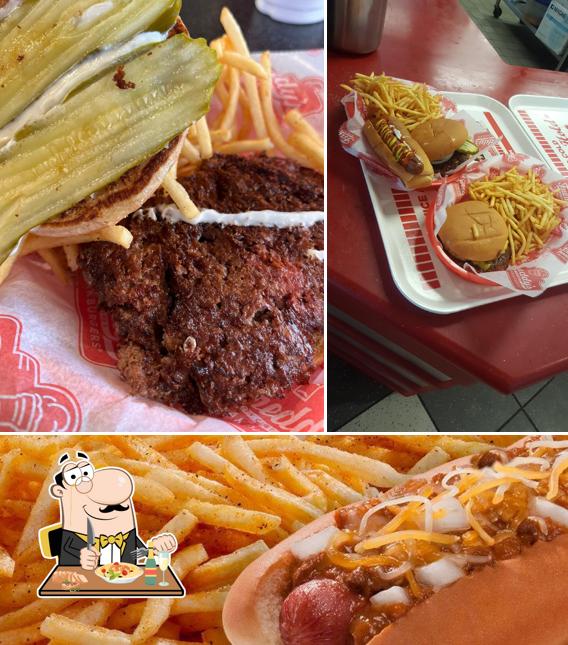 Menu of Freddy's Frozen Custard & Steakburgers fast food, Houston